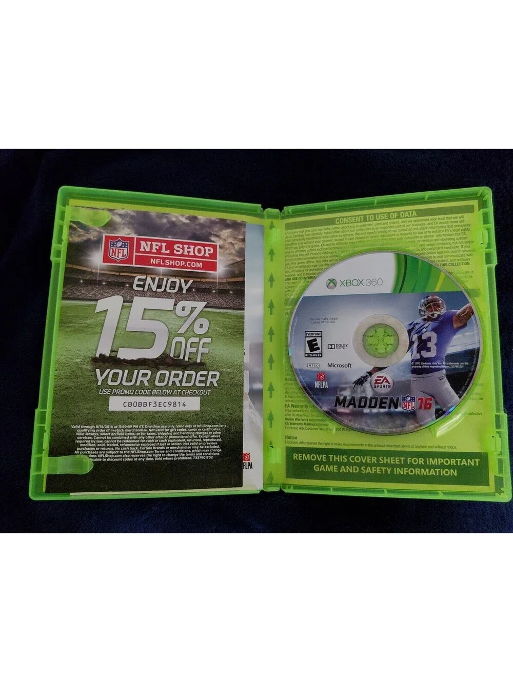 Madden NFL 16 (Microsoft Xbox 360, 2015)